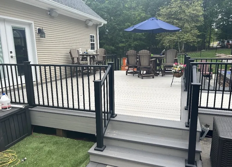 composite deck construction project